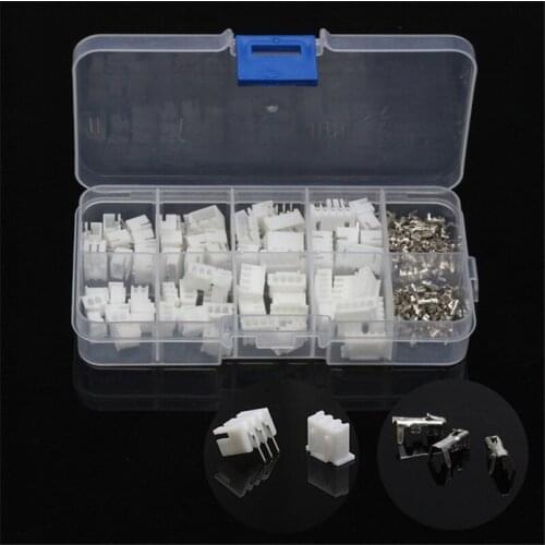 YT 150PCS 2/3/4/5P Male Female Crimp Pins Connector Plug Pin Header Connector Housing Terminal Socket With Box 2.54mm Pitch