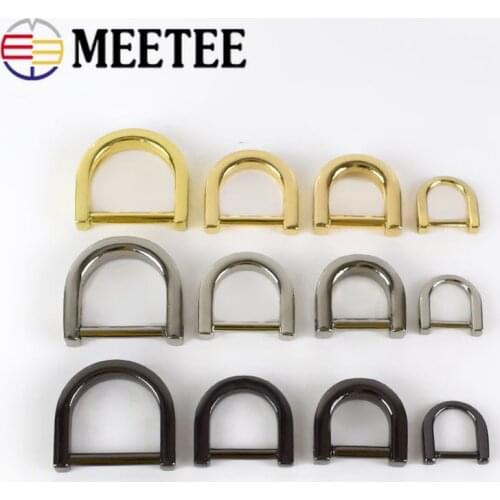 10pcs 13/16/19mm Metal O D Ring Detachable Screw Buckles Shackle Clasp for Bag Strap Belt Hang Buckle Leather Craft Accessories