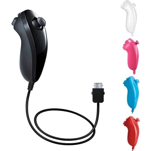 2 in 1 For Nunchuck Controller Motion Plus Remote Controller with Nunchuck for Nintendo Wii Games Console
