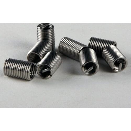 5PCS 304 stainless steel wire threaded sleeve nut self-locking nut thread jacket Lo sets of M4*2.5D*11.7k