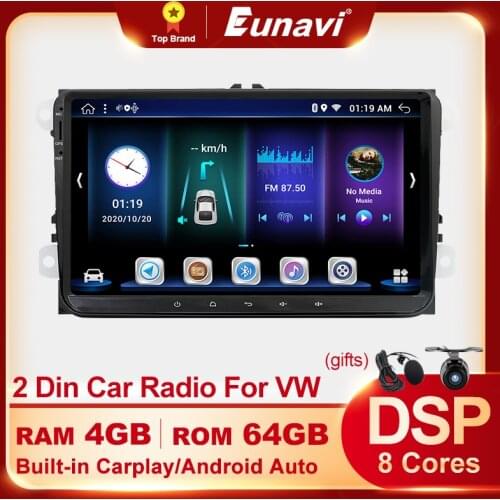 Android 10 Car Radio For VW Golf 5 6 T5 Passat B6 CC Amarok Tiguan Polo Skoda Octavia 2 Superb Sharan Multimedia DSP 2Din NO DVD