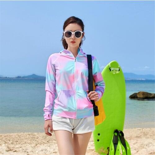 Women Long Sleeve Cover Up UPF 50+ Beachwear Plus Size Bathing Suit Zipper Hoodie Swimsuit Professional UV Prevent Two Piece
