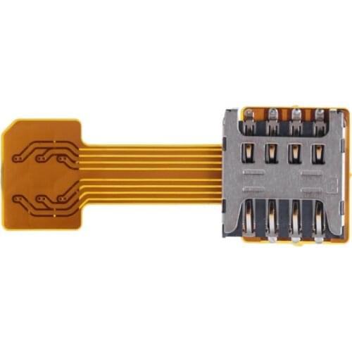 Hybrid Double Dual SIM Card Micro SD Adapter for Android Phone Extender Nano Mic