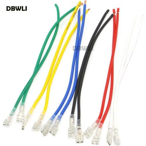 5pcs 2.8mm Crimp Terminal for 16mm 19mm Metal Switch Flat Pins Type Switch Connector Pushbutton Switch Socket