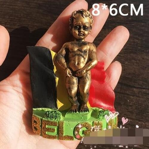 Belgian Hot Selling Newest Magnetic Time Postage Exports, European Tourism, Brussels Less Than Cheap Fridge Magnet Home Decor