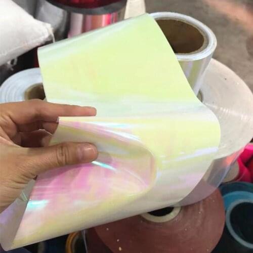 Sequins Sheet White AB 15.8cm*400cm Sequins Raw Material PVC Arbitrary Cutting For Crafts Wedding Arrangement