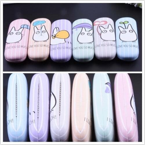 LIUSVENTINA Portable High Quality Cute Cartoon Totoro Chinchillas Frame Glasses Box Sunglasses Case Gift for Girls and Friends