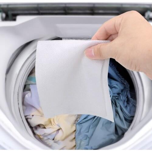Machine Use Mixed Dyeing Proof Color Absorption Sheet Color Catcher Grabber Cloth Anti Dyed Cloth Laundry Papers 24pcs