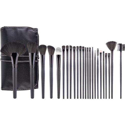 Anmor 24Pcs Makeup Brushes Set For Foundation Soft Synthetic Hair Powder Contour Eyeshadow Blending Eyebrow Make Up Brush