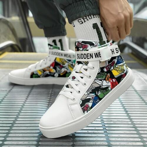 Newest Mens Walking Shoes British Style Trainers Mid Top Breathable Platform Zapatillas Sports Nyfw Sneakers