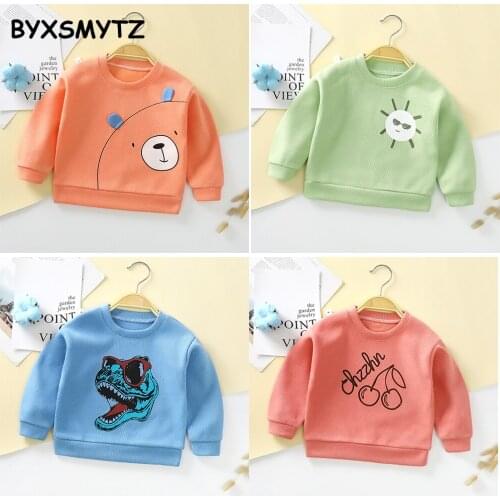 Boy Clothes Autumn New Childrens Sweater Cotton Pullover Long Sleeve Bottoming Shirt Boys Girls Sweatshirt 1-6 Years Old