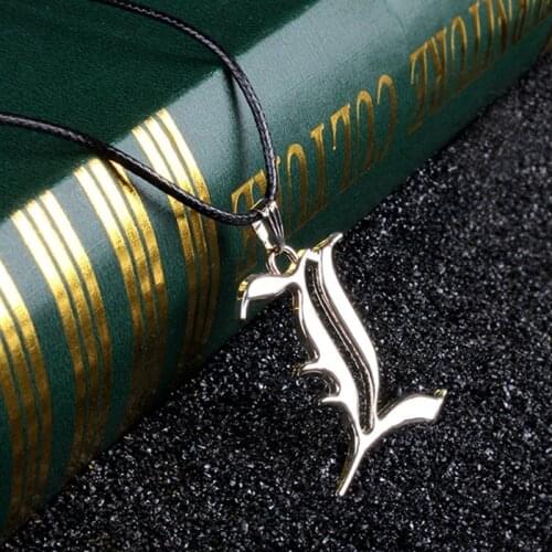 Death Note Double L Non-mainstream Necklace Smart Anime Fashion Jewelry Pendant Cosplay Unisex Accessories