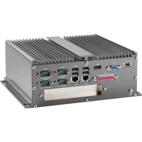 Industrial Fanless PC with PCIe PCI Slot Intel I3 I5 I7 Dual Lan 6 USB 6 COM GPIO MINI PC BOX PC