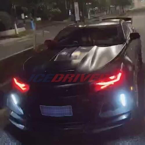 Icedriver for Chevrolet Camaro DRL RGB multicolor LED boards 2015-2017 daytime running lights Red Blue Demon Eye lighting bulbs