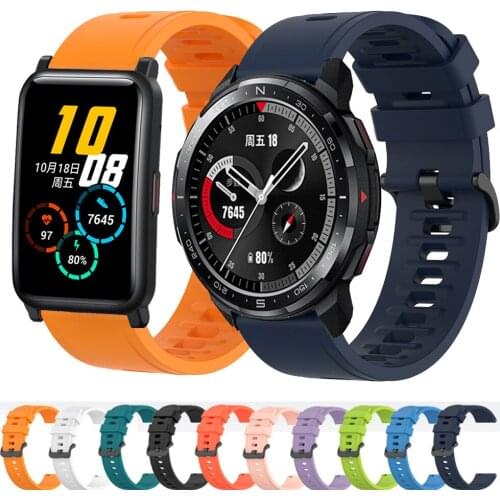 For Huawei Honor Watch GS Pro / Honor Watch ES Strap Quick Release Bracelet 20mm 22mm Sports Replacemen Silicone Watchband
