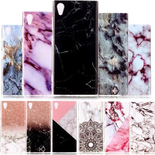 SuliCase For Funda Sony XA1 Plus G3412 Case Silicon Luxury Marble Soft TPU Cover Phone Case For Coque Sony Xperia XA1 Plus Capa
