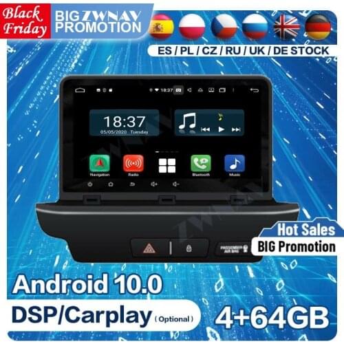 2 DIn DSP Carplay 128G Android 10 Screen For Kia CEED 2018 2019 2020 GPS Video Multimedia Audio Stereo Radio Receiver Head Unit