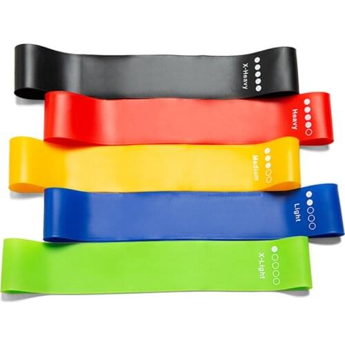 4/5pcs Resistance Exercise Bands Set Elastic Silicone Fitness Loop Belts Portable Multifunctional Workout Equipment for Yoga