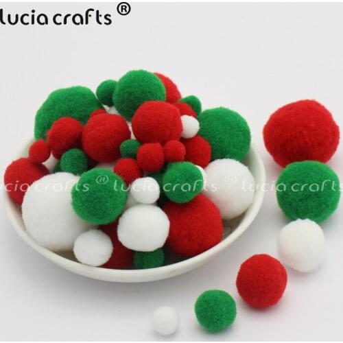 8/10/15/20/25/30mm Soft Pompom Balls Fluffy Pom Pom DIY Craft Kids Toy Christmas Wedding Home Decor 25/50g/Lot K0830