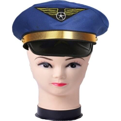 Halloween Accesorios Adult Costume Pirate Hats Police Captain Cosplay Funny One Piece Hat