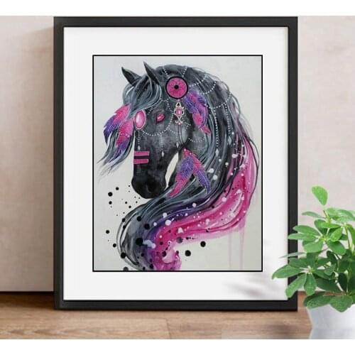 Full Square/Round Drill 5D DIY Diamond Painting Horse Mosaic Decoration Home Diamond Embroidery Cross Stitch Animals