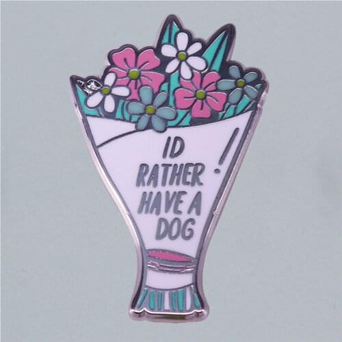 Beautiful Flower Cartoon Brooch Originality Lapel Badge Denim Jacket Backpack Pin Decoration Children Fashion Jewelry Gifts