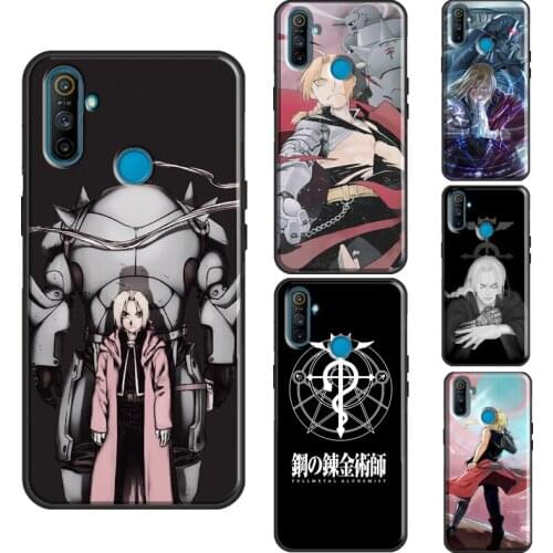Fullmetal Alchemist Edward Elric Case For OnePlus 8T 7T Nord 7 8 9 Pro Cover For Realme C3 C15 C21 7i Q3 6 7 8 Pro GT Neo