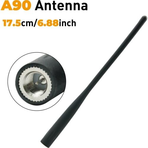 Yaesu A90 Antenna 17.5cm/6.88inch Dual Band VHF UHF 136-174/400-470Mhz for Yaesu FT-60R FT-3R FT-5R YHA-66 Walkie Talkies