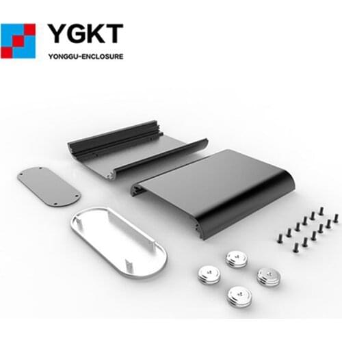 GOF-U01 185*55*220mm (WxH-D) Aluminum PCB Instrument Enclosure Audio Box Electric Project Case