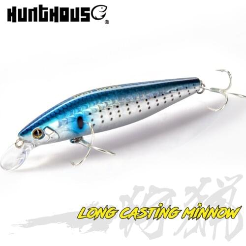 Hunthouse Minnow lure Tungsten weight slider system 99mm 17g sinking exclusive Silent Assassin flashy sardines cand