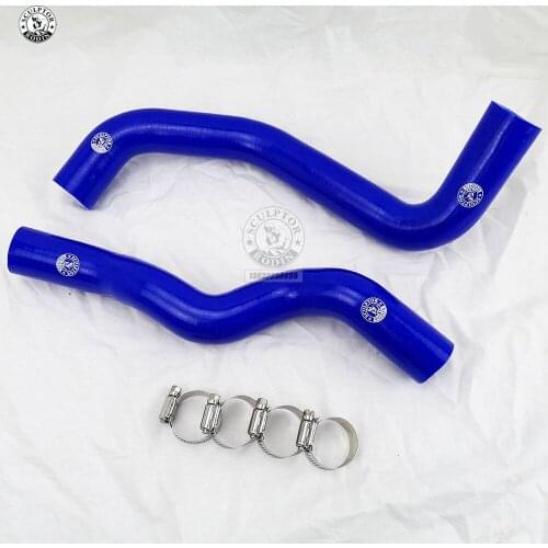 Silicone Radiator Hose Kit For MITSUBISHI LANCER Evolution EVO 4-6 CP9A 4G63 99-01(2PCS) red/blue/black