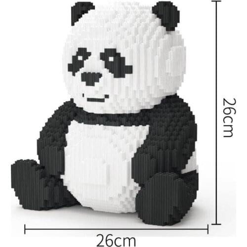 Xizai Connection Blocks Cartoon Building Toy Big Size Panda Model Animal Plastic Bricks Toys Brinquedos for Kids Christmas Gift