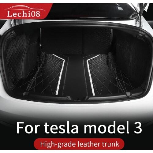 Leather trunk For Tesla model 3 trunk mat Tesla model 3 accessories model 3 tesla three tesla model 3 /accessoires model3