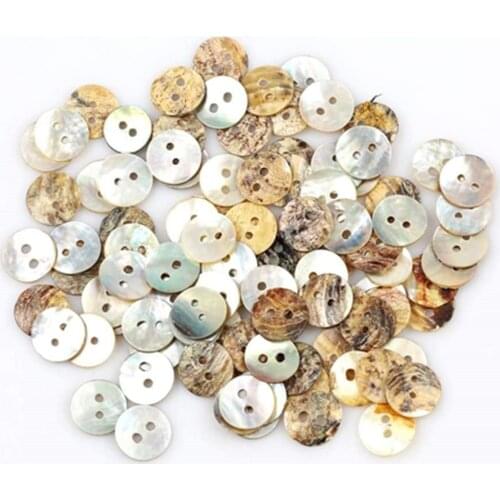 Lot 200 Mother of Pearl Round Shell Sewing Buttons 15mm , for Sewing, Crafts, Jewellery making, Knitting 7NK93