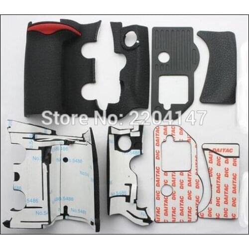 NEW A Set of 4 Pieces Grip Rubber Cover Unit For Nikon D300 Digital Camera Body Rubber Shell + Tape