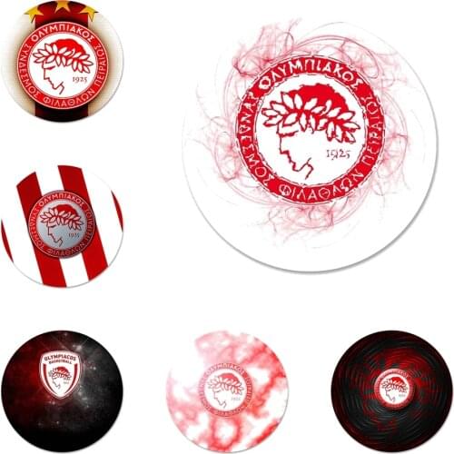 Olympiacos Cfp Logo Icons Pins Badge Decoration Brooches Metal Badges For Backpack Decoration