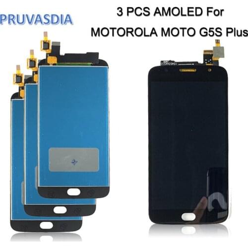 WholeSale 3 Pcs/lot for Moto G5S Plus LCD Screen Display with Touch Digitizer Assembly XT1802 XT1803 XT1805 XT1086