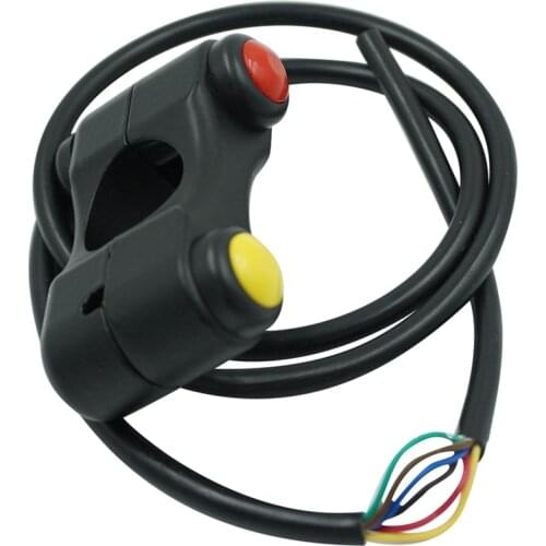 12V Aluminum Motorcycle 7/8" 22mm Handlebar Switches Headlight Hazard Brake Fog Lights Horn ON OFF Start Switch 3 Buttons