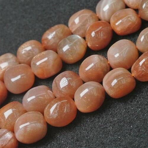 Natural Freeform Potato Orange Sunstone Beads For Jewelry Making Beads Bracelets For Women Gift 15'' DIY Beads Trinket