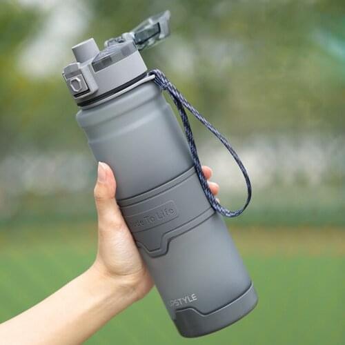 Light Luxury Large Capacity Sports Water Cup Portable Leak-proof Silicone Cup Holder With Filter Matte Texture