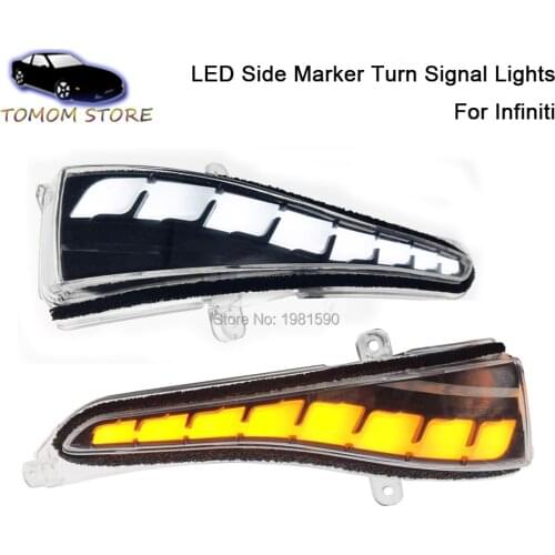 Dynamic turn signal light parking puddle LED Side mirror sequential indicator for infiniti Q30 Q50 Q60 Q70 QX50 QX60 QX70 QX30