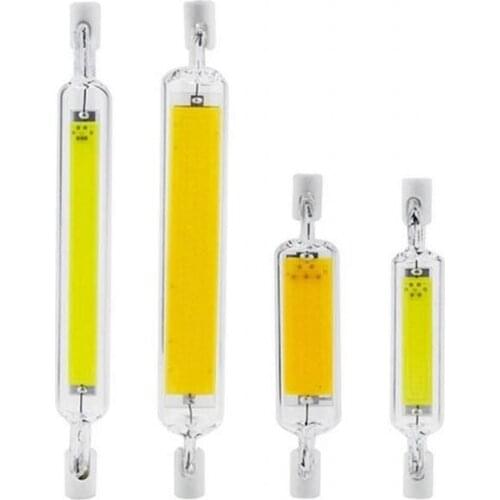 LED R7S COB Glass Tube Bulb 5W 8W 78MM 10W 20W 118MM Corn Lamp J78 J118 Replace Halogen Light 100W 150W 110V 220V Lampadas