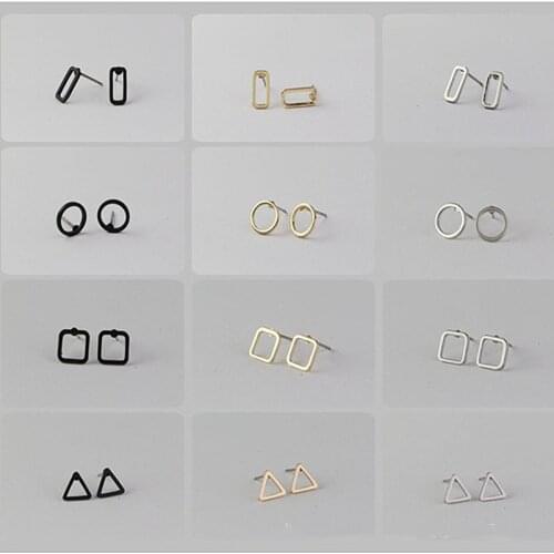 Timlee E200 Free shipping Cute Round Circle Studs Earrings wholesale HY