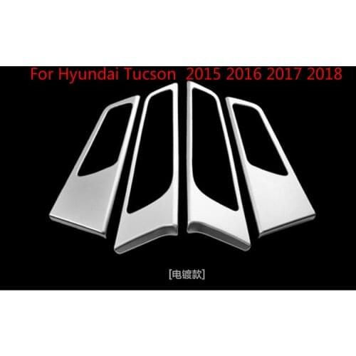 High-quality stainless steel Interior Door Handle Bowl Protective Decoration Trim For Hyundai Tucson 2015 2016 2017 2018