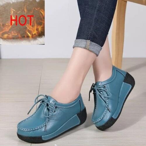 2021 Women Flats Comfortable Loafers Fashion Shoes Woman Breathable Lace-up Sneakers Women Soft Wedges Casual Shoes Female