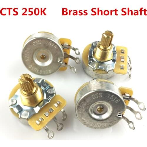 1 Piece CTS 250K Brass Short Bushing Split Shaft Big Audio Potentiometer For Electric Guitar Bass 450GT POT