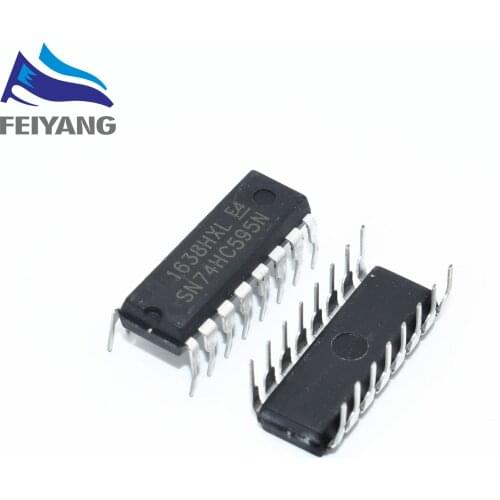 100PCS SN74HC595N DIP16 SN74HC595 DIP 74HC595N 74HC595 new and original IC