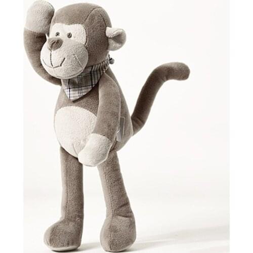 32cm Light Brown Monkey Stuffed Animal Soft Cute Plush Toy For Kids Great Birthday Christmas Thanksgiving Gift Toddlers Newborn