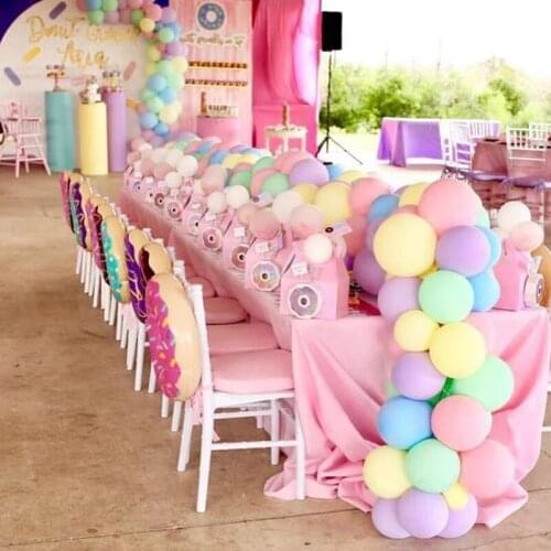 50 Pcs Macaron Color Pastel Candy Balloon Latex Round Helium Balloon Suitable for Birthday Party Wedding Holiday Party