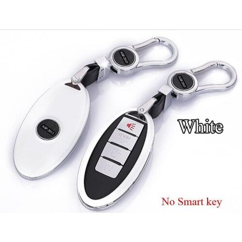 White 3 & 4 Buttons ABS PLastic Smart FOB Remote Key Cover Bag Shell Fit for Nissan QASHQAI, X-TRAIL Altima